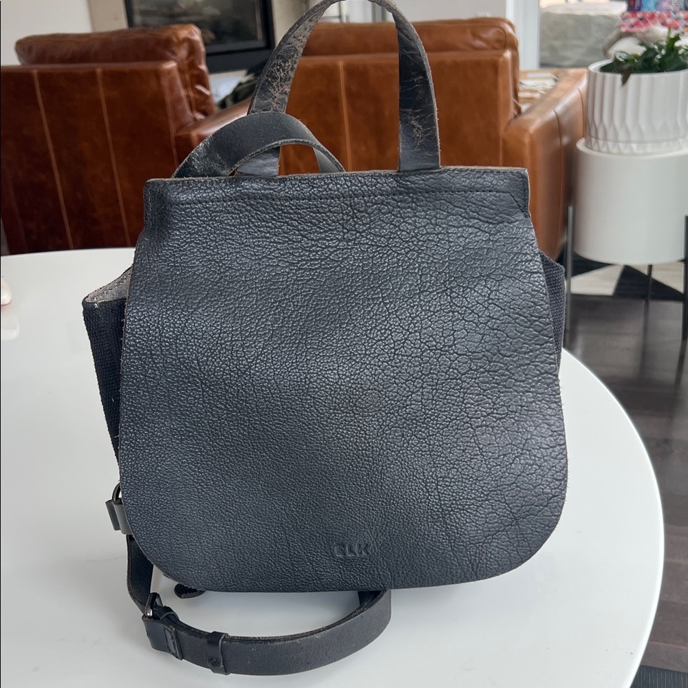 ELK Charcoal Leather Backpack